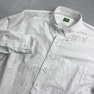 Sid Mashburn Solid White Oxford Cloth Button-Down Shirt Large